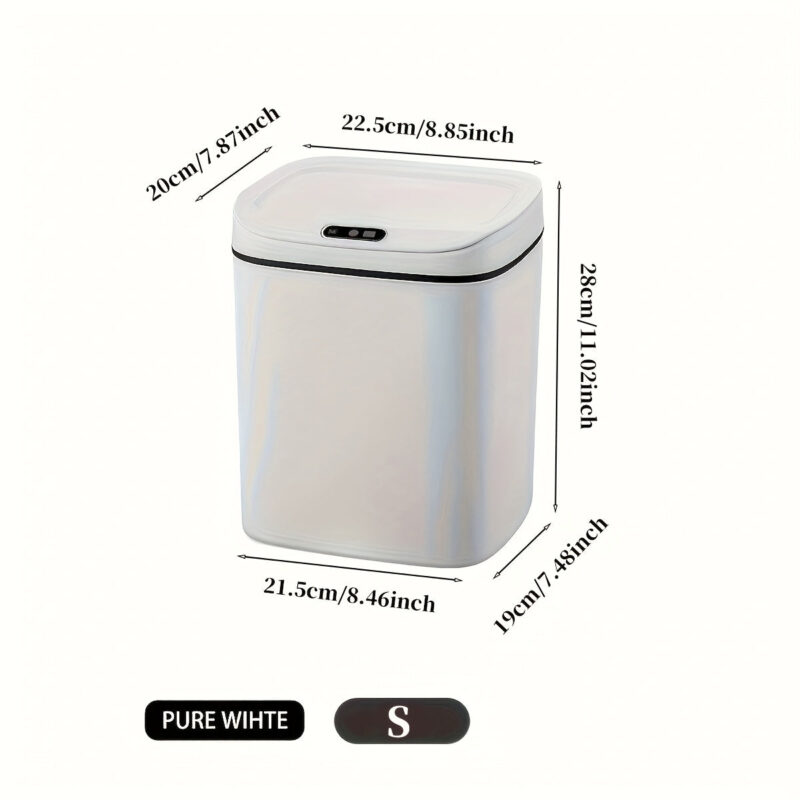 Odor-Proof Smart Trash Can, Quiet Close,  Battery Operated for Kitchen, Bathroom, Office - Image 7