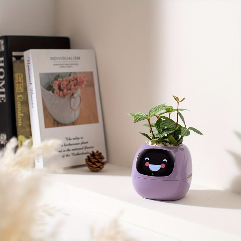 Smart Flower Pot AI Electronic Pet with Wi-Fi App Control & USB Rechargeable Battery - Image 10