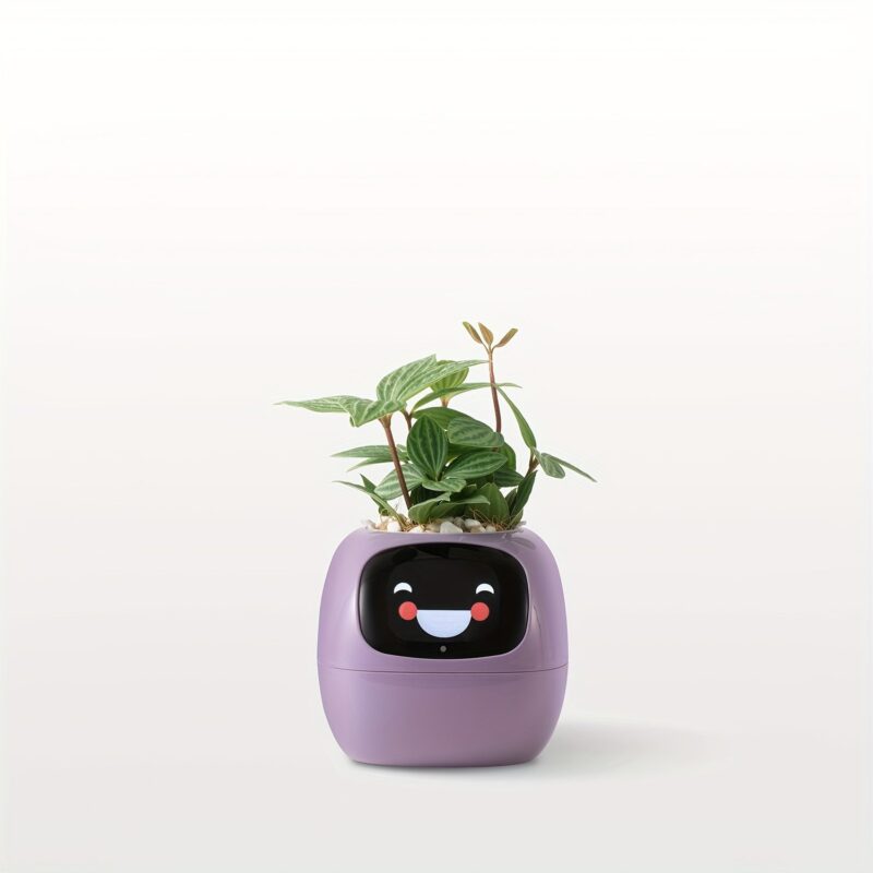 Smart Flower Pot AI Electronic Pet with Wi-Fi App Control & USB Rechargeable Battery