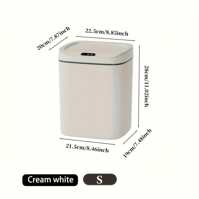 Odor-Proof Smart Trash Can, Quiet Close,  Battery Operated for Kitchen, Bathroom, Office - Image 8