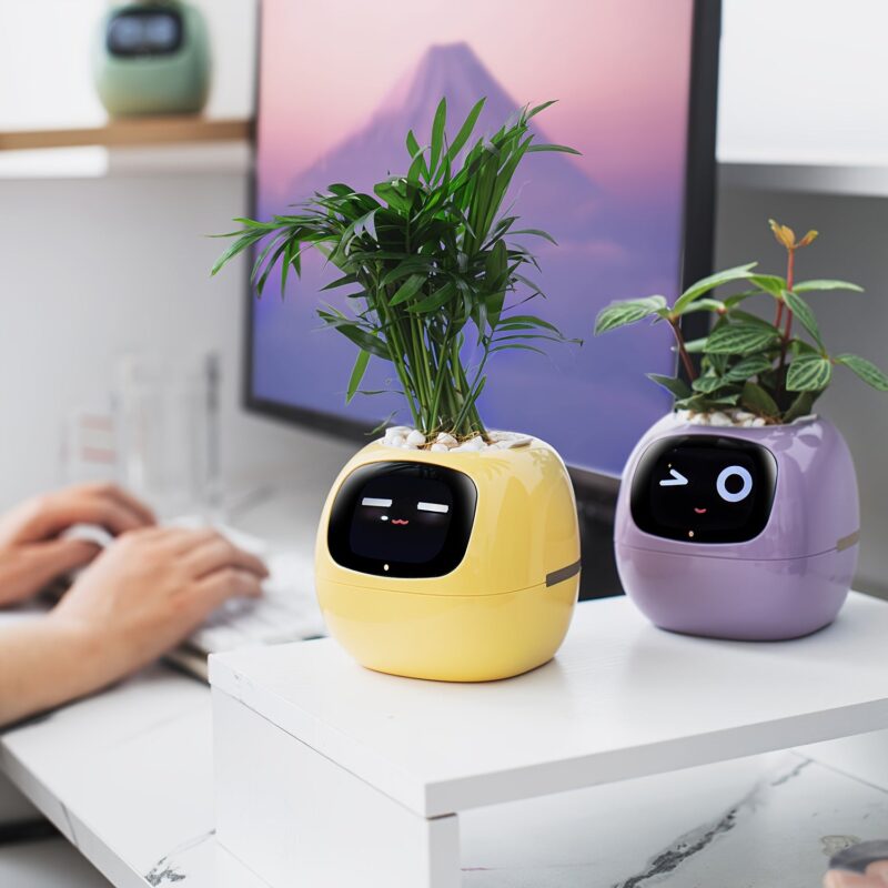 Smart Flower Pot AI Electronic Pet with Wi-Fi App Control & USB Rechargeable Battery - Image 6