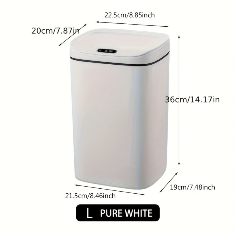 Odor-Proof Smart Trash Can, Quiet Close,  Battery Operated for Kitchen, Bathroom, Office - Image 10