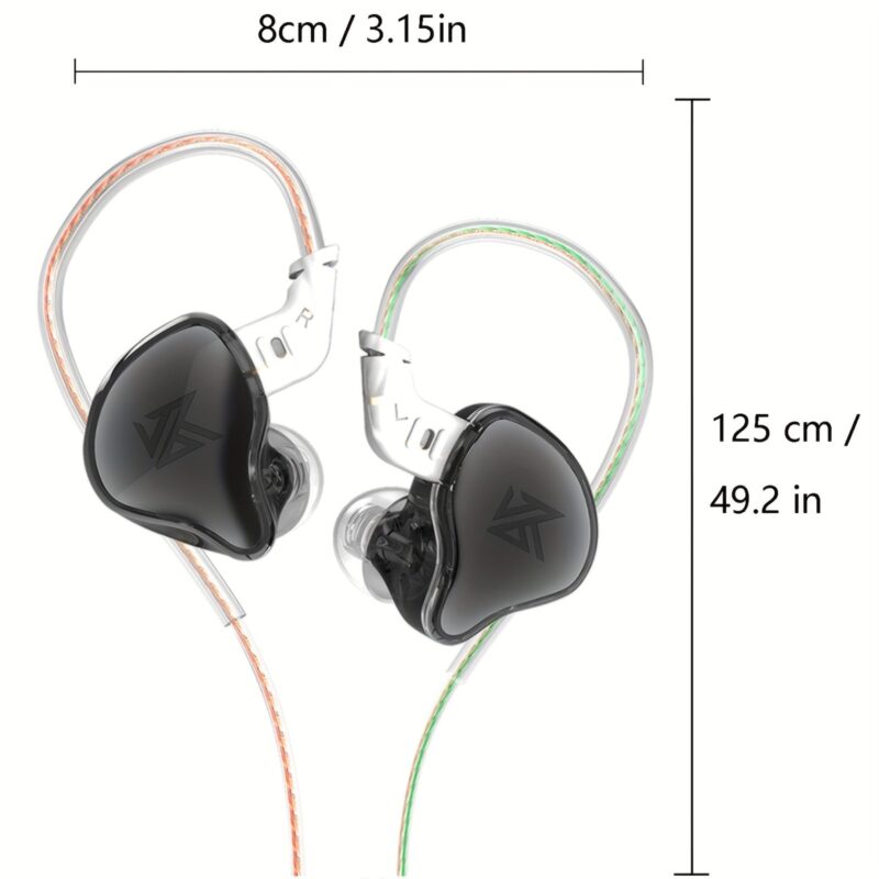 KZ EDC In-Ear Monitoring Headphones with a Microphone, Custom Bas - Image 2